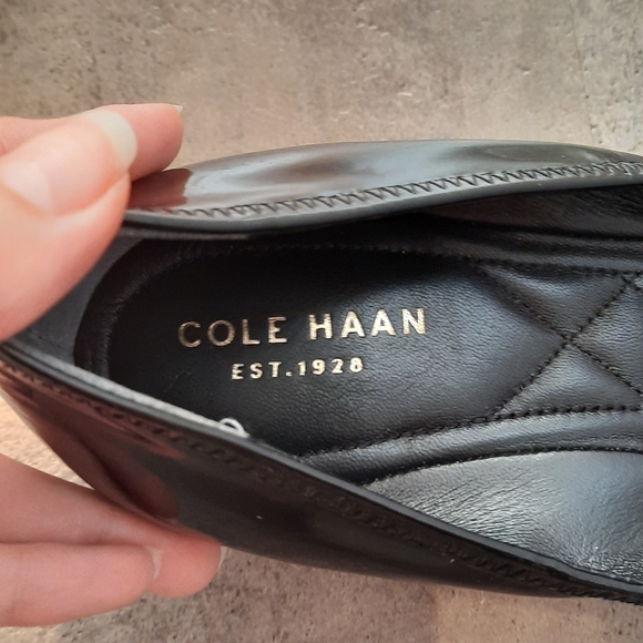 Cole Haan Black Slip On Wedge Shoe - Picture 3 of 10